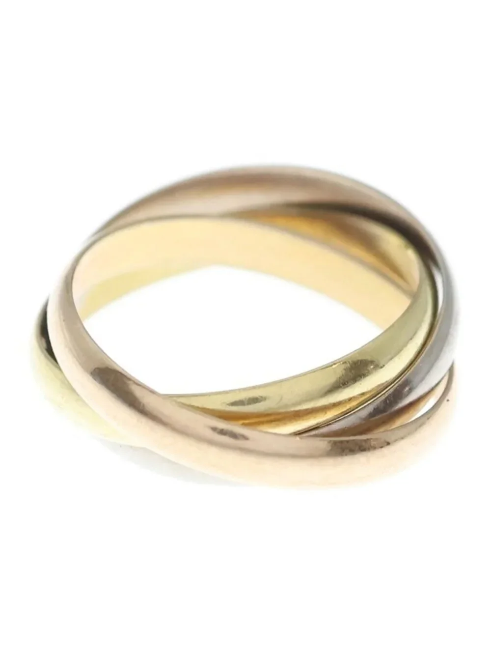 Cartier Trinity Ring Triple Strand Gold Silver